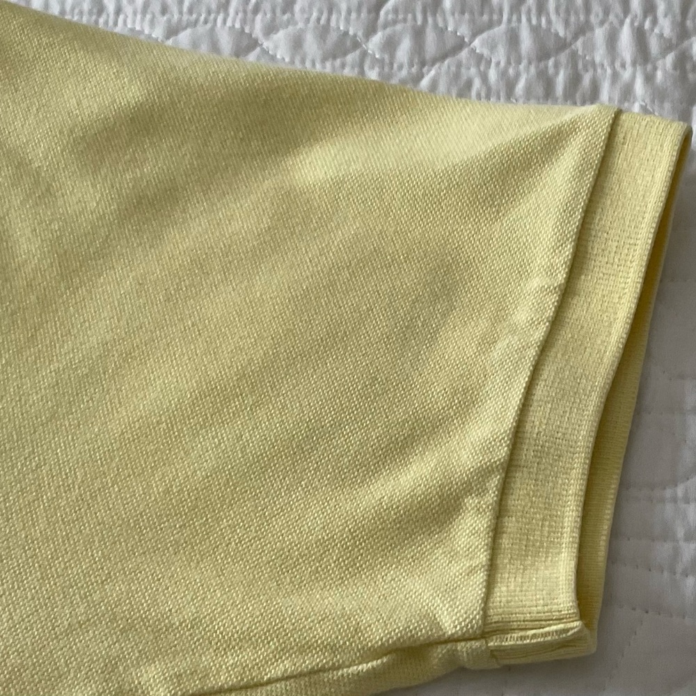 POLO by Ralph Lauren Preppy Men’s 2 Button Short Sleeve Yellow Polo Shirt  XL. - Picture 6 of 8